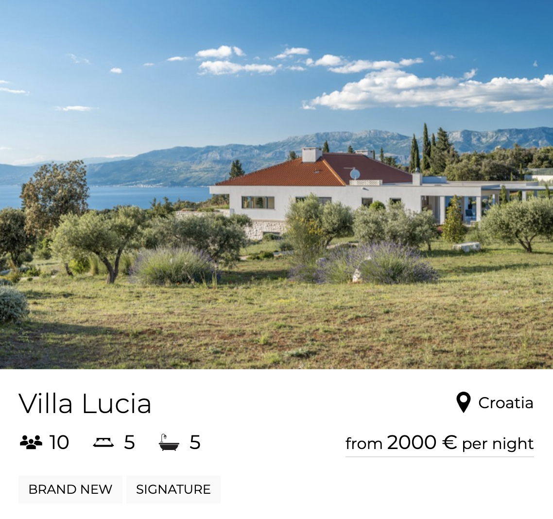 villa lucia croatia